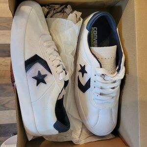 Converse White and Navy Sneakers